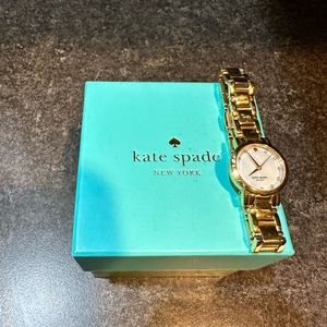 Gently worn Kate Spade gold watch with original box